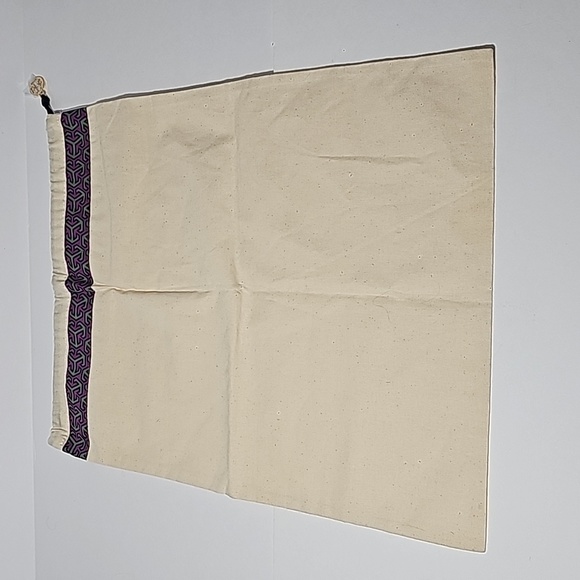 Tory Burch Canvas Drawstring Large Dust Bags Set of 2 - Picture 4 of 8